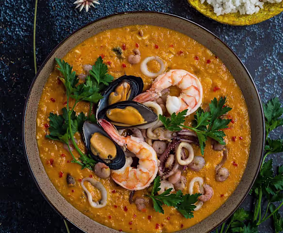 Cazuela de mariscos