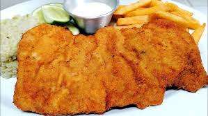 Chuleta de pollo apanado