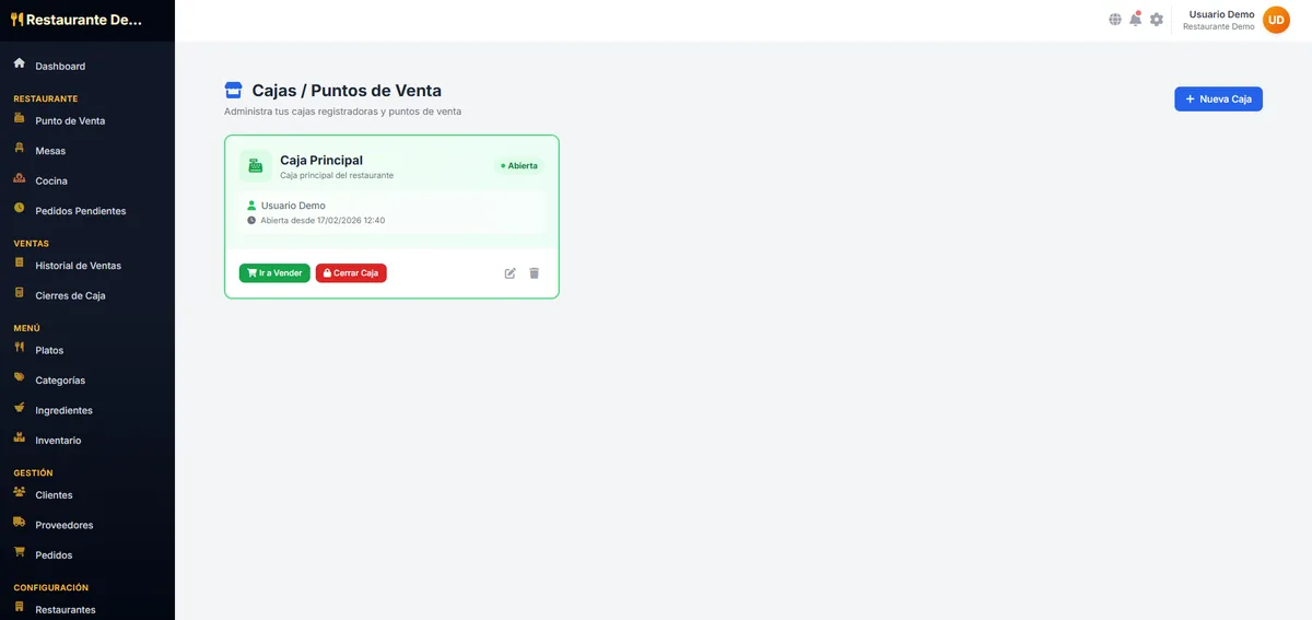 Configuración de menú digital con código QR