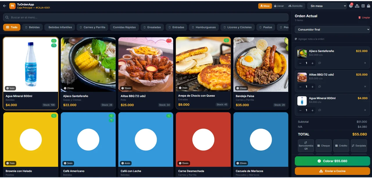 Video demo de TuOrdenApp